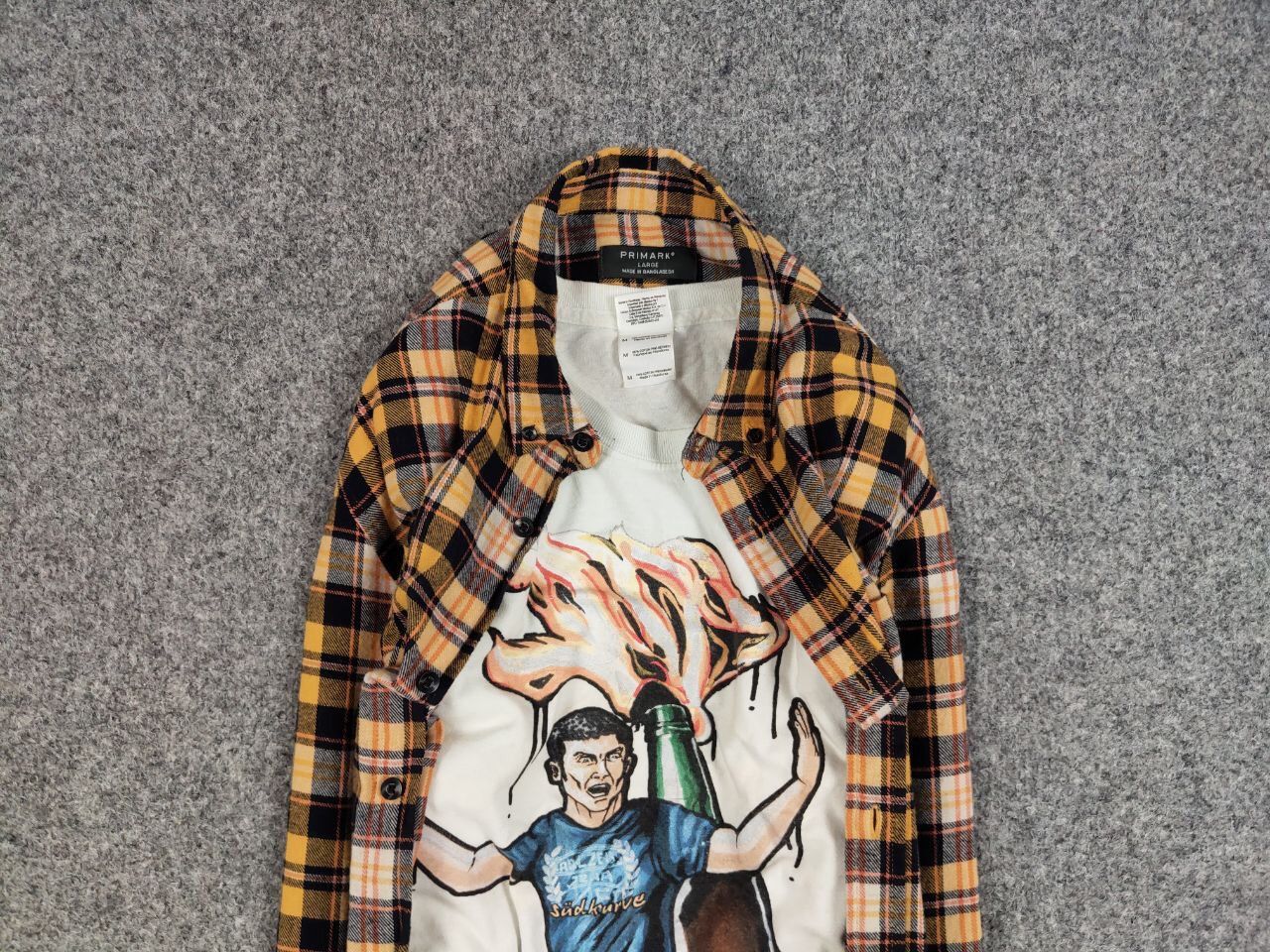 Flannel Vintage Flannel Shirt Travis Scott Style Size US L / EU 52-54 / 3 - 8 Thumbnail