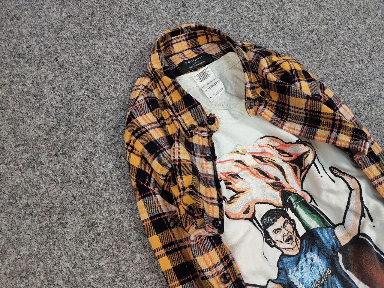 Flannel Vintage Flannel Shirt Travis Scott Style Size US L / EU 52-54 / 3 - 7 Thumbnail