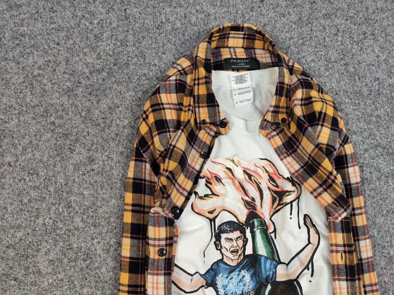 Flannel Vintage Flannel Shirt Travis Scott Style Size US L / EU 52-54 / 3 - 11 Thumbnail