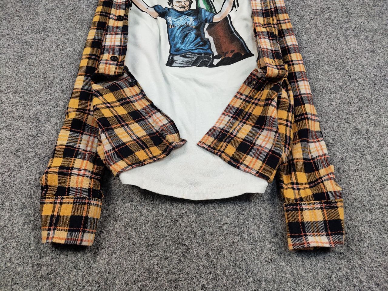Flannel Vintage Flannel Shirt Travis Scott Style Size US L / EU 52-54 / 3 - 9 Thumbnail