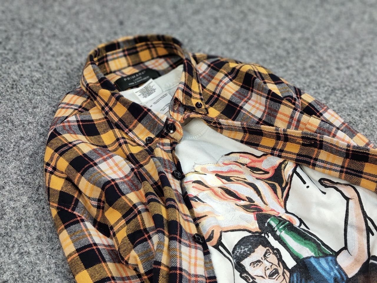Flannel Vintage Flannel Shirt Travis Scott Style Size US L / EU 52-54 / 3 - 16 Thumbnail
