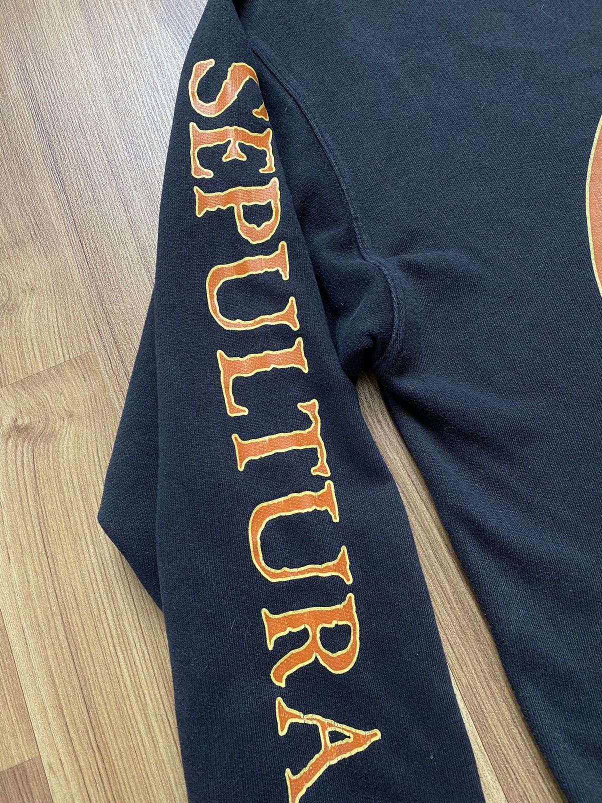 Band Tees Vintage 90s Sepultura Chaos Hoodie Napalm Death Burzum Size US XL / EU 56 / 4 - 5 Thumbnail