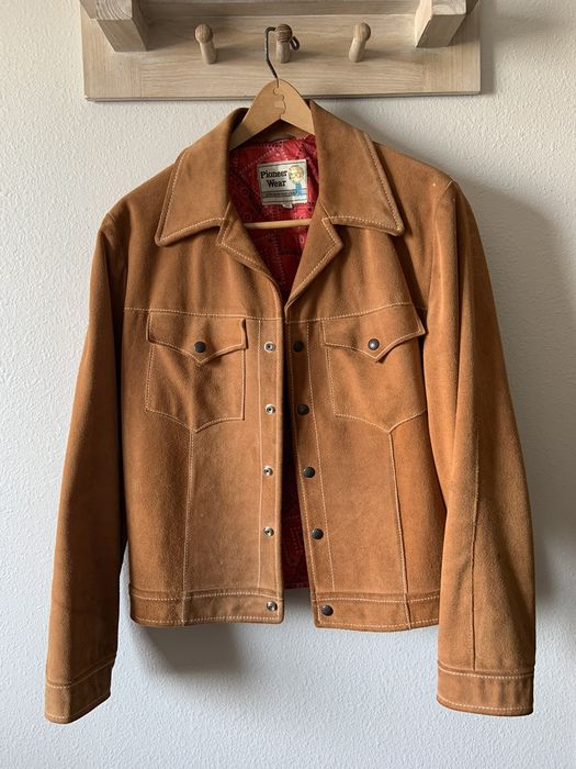 Vintage Vintage suede leather jacket with paisley interior Size US L / EU 52-54 / 3 - 1 Preview