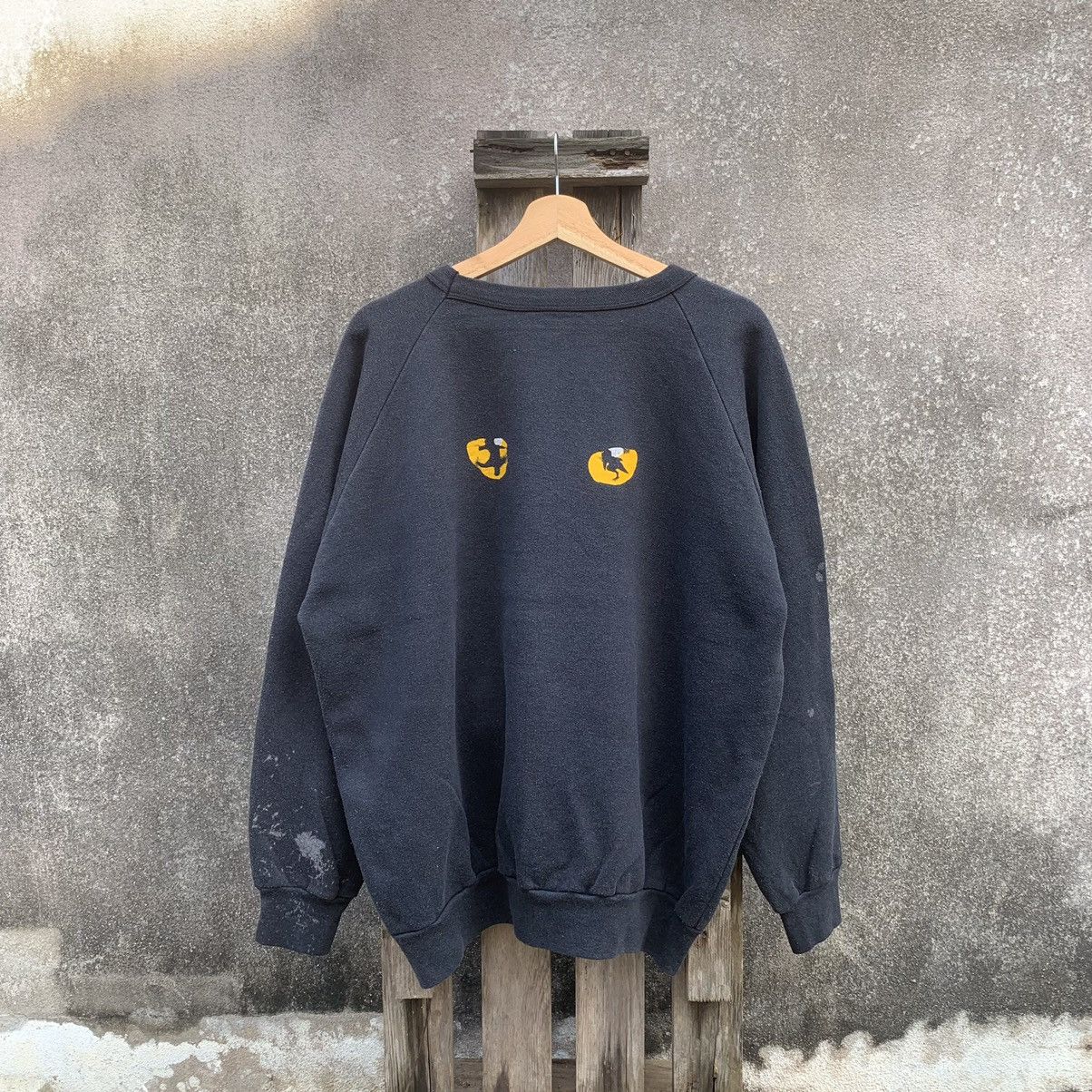 Vintage 1981 Vintage Cats Crewneck Baggy Sweater Faded Pullover Size US XL / EU 56 / 4 - 2 Thumbnail
