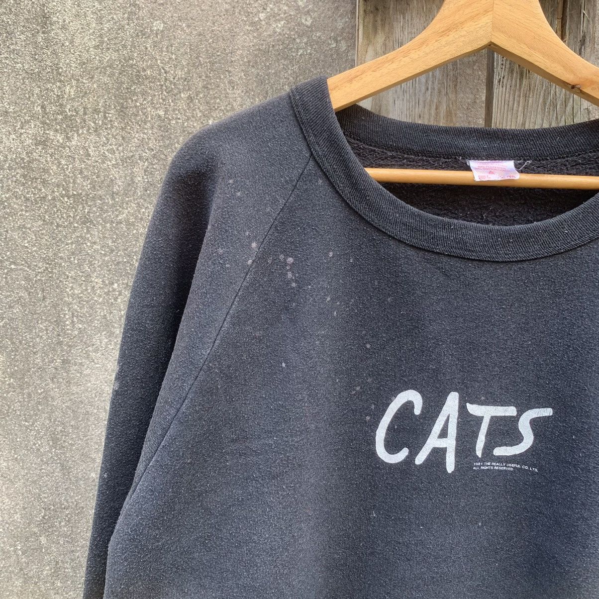 Vintage 1981 Vintage Cats Crewneck Baggy Sweater Faded Pullover Size US XL / EU 56 / 4 - 4 Thumbnail