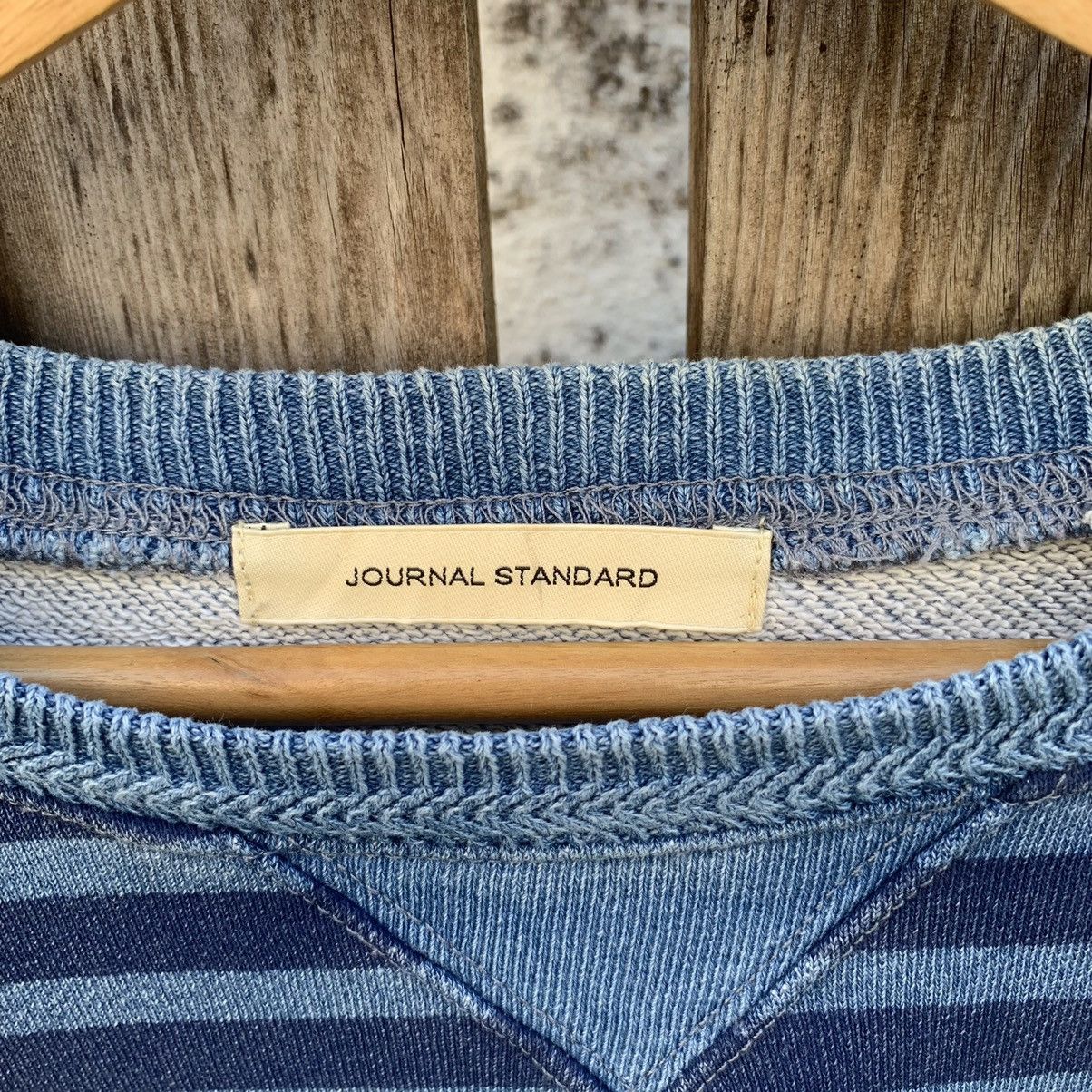Japanese Brand × Journal Standard JOURNAL STANDARD Striped Sweater Faded Jumper Pullover Size US M / EU 48-50 / 2 - 7 Thumbnail