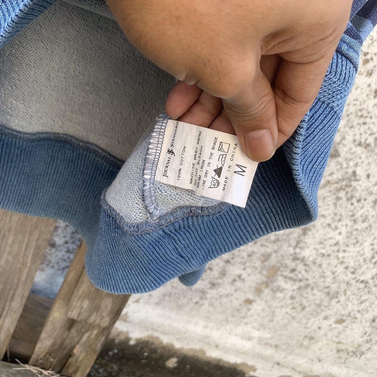 Japanese Brand × Journal Standard JOURNAL STANDARD Striped Sweater Faded Jumper Pullover Size US M / EU 48-50 / 2 - 8 Thumbnail