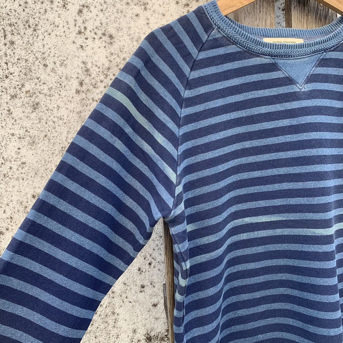 Japanese Brand × Journal Standard JOURNAL STANDARD Striped Sweater Faded Jumper Pullover Size US M / EU 48-50 / 2 - 4 Thumbnail
