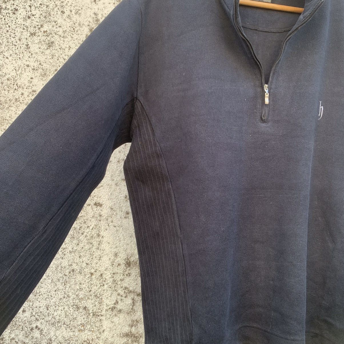Japanese Brand × Vintage Dj Honda Small Logo Quarter Zip Pullover Hip Hop Sweater Size US L / EU 52-54 / 3 - 5 Thumbnail