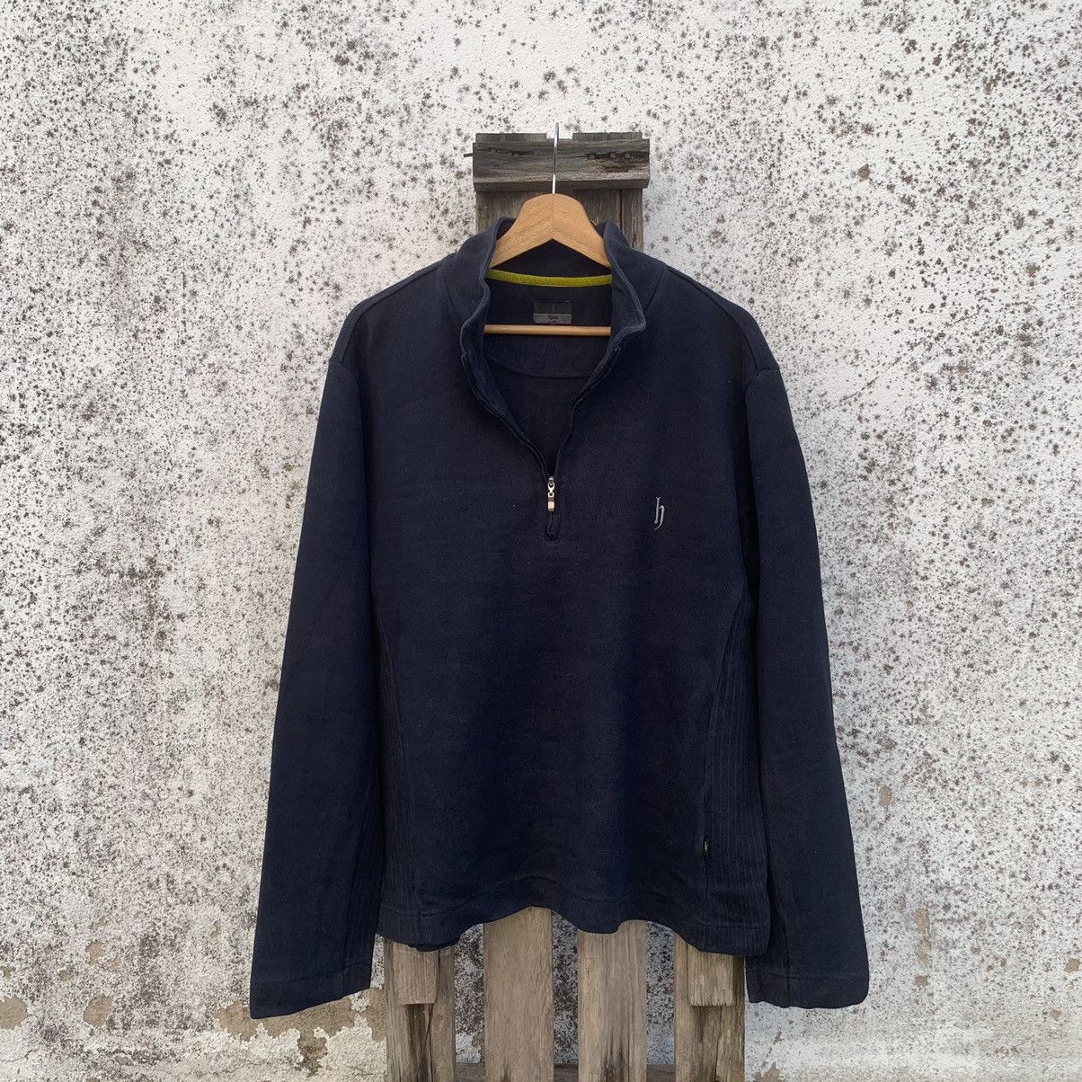 Dj Honda Small Logo Quarter Zip Pullover Hip Hop Sweater