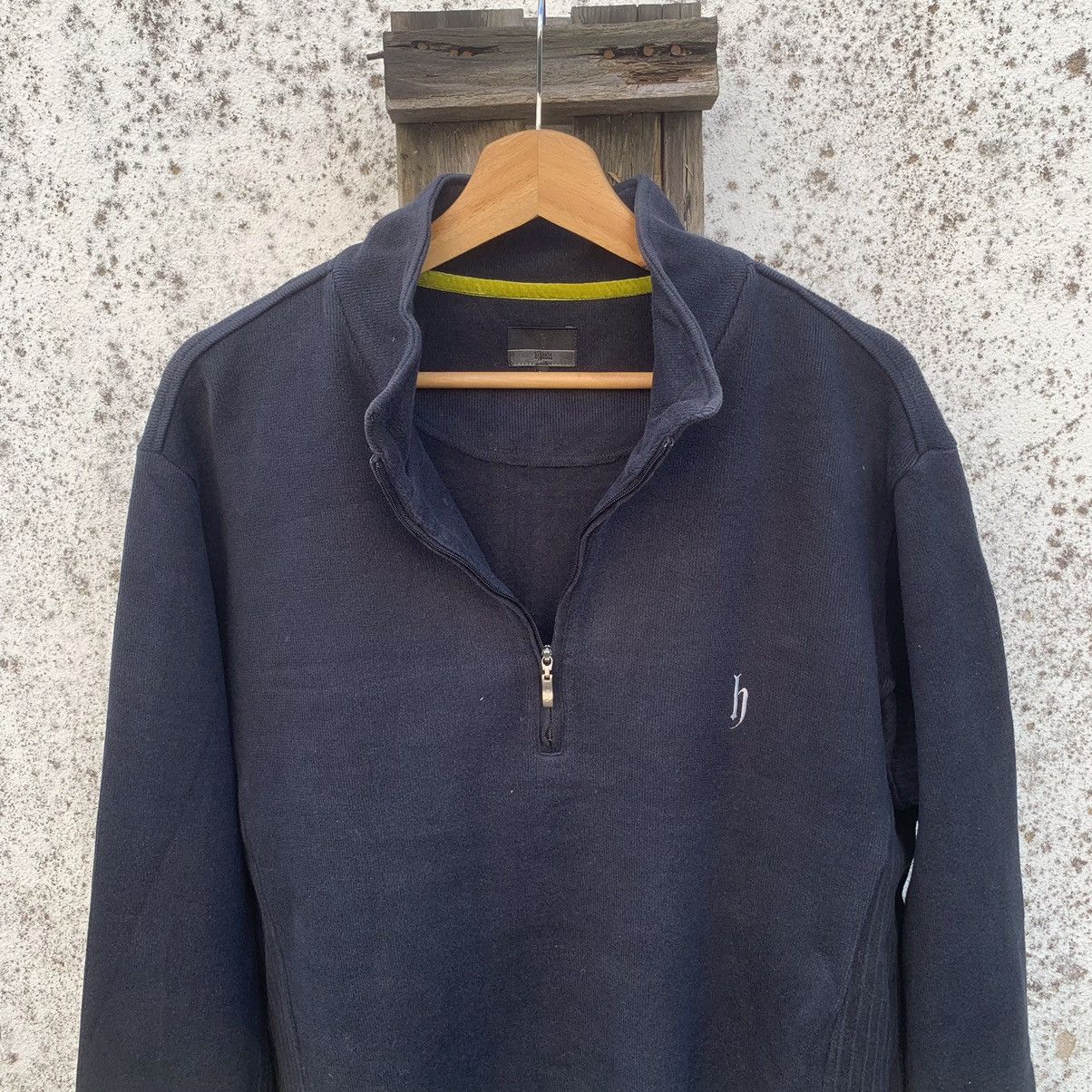 Japanese Brand × Vintage Dj Honda Small Logo Quarter Zip Pullover Hip Hop Sweater Size US L / EU 52-54 / 3 - 2 Thumbnail