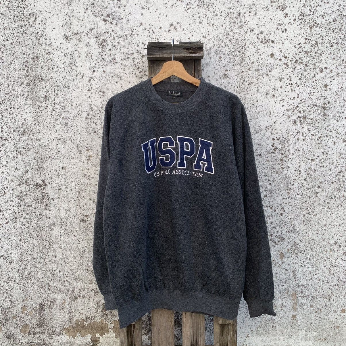 USPA U.S Polo Association SpellOut Crewneck Pullover Sweater