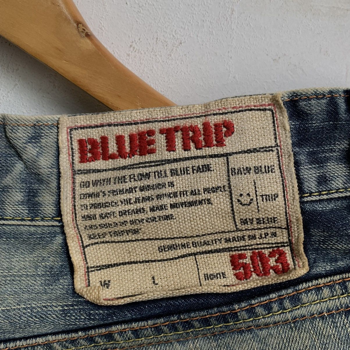 Edwin Edwin Blue Trip 503 TRASHED Denim Jeans Size US 31 - 9 Thumbnail