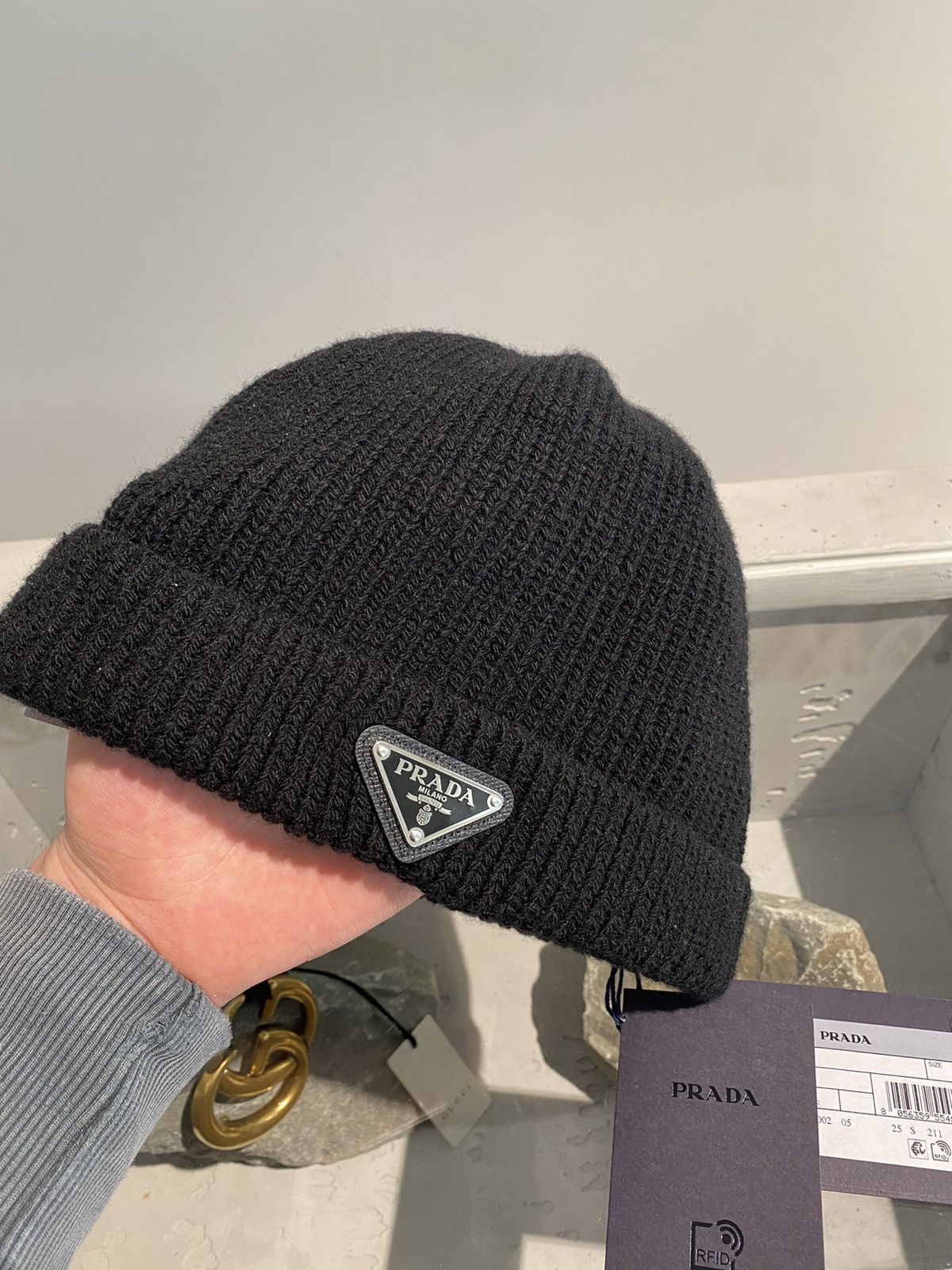 Prada BNWT Prada Wool and Cashmere Beanie Size ONE SIZE - 3 Thumbnail