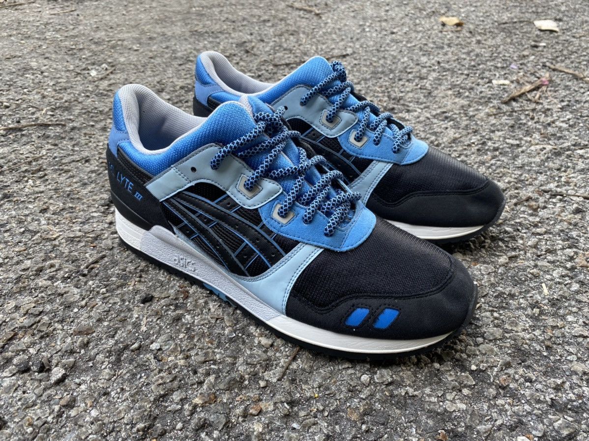 Asics LAST DROP! Asics Gel Lyte III Kithstrike Black Carolina Blue ...