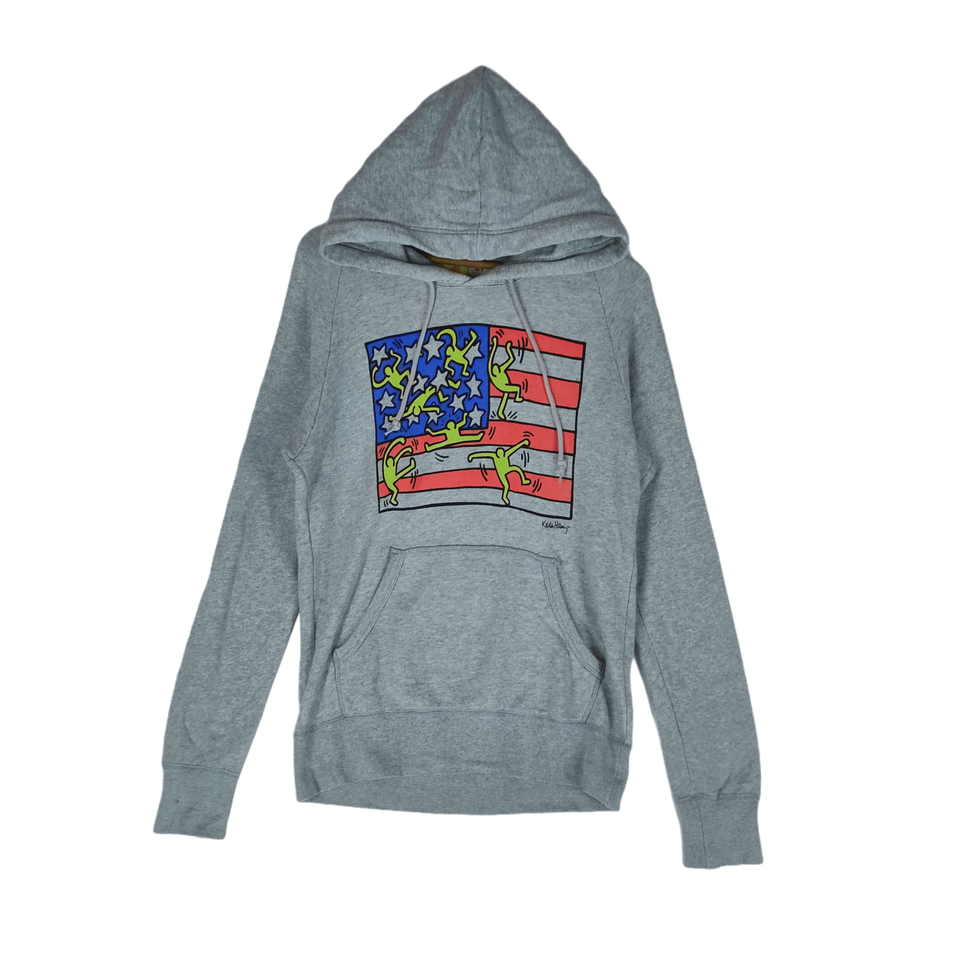 Keith Haring KEITH HARING USA Flag Dancing Big Printed M Size Hoodie Size US M / EU 48-50 / 2 - 1 Thumbnail