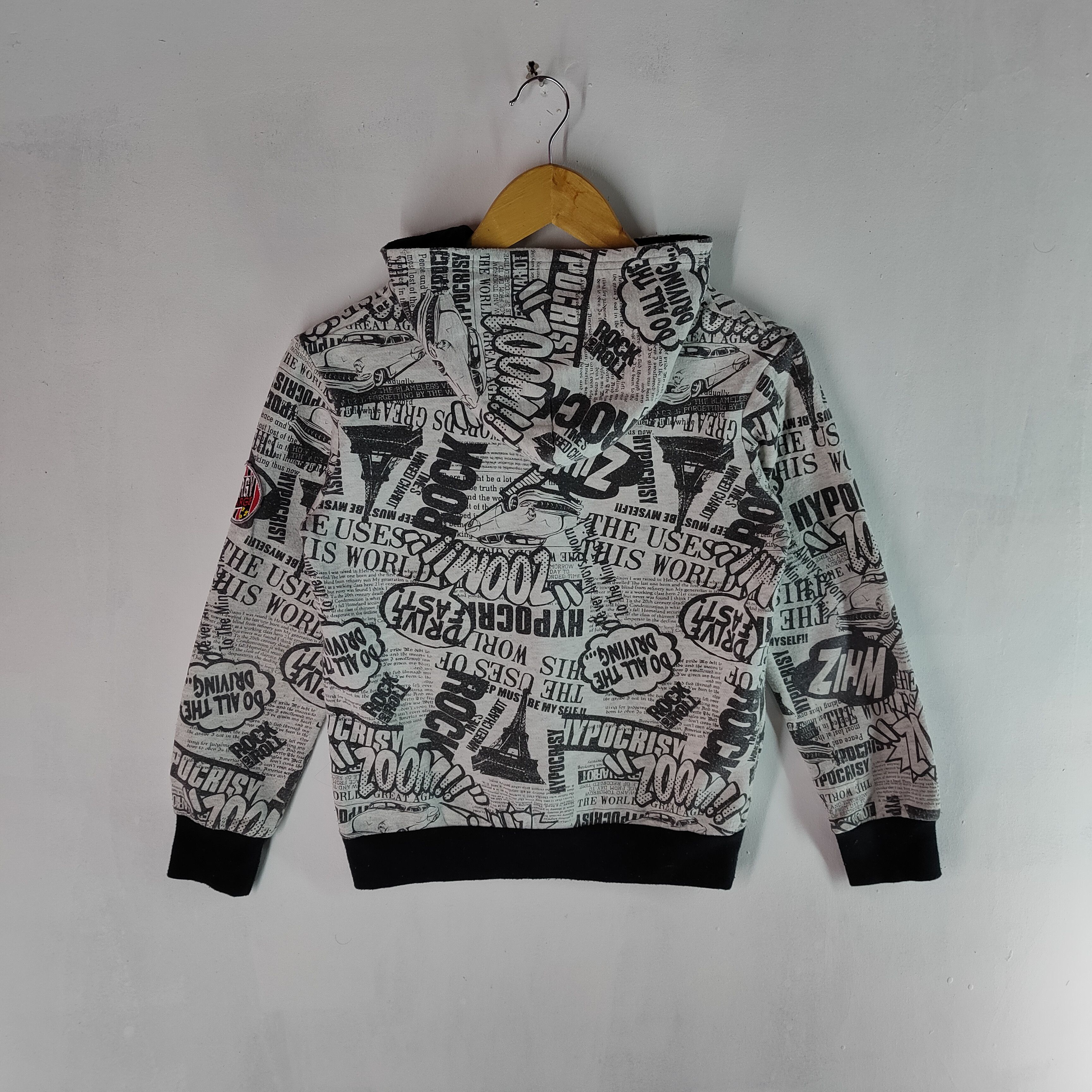 Japanese Brand BULLET NOISE Full Print Small Size Hoodie Sweatshirt Size US XS / EU 42 / 0 - 6 Thumbnail