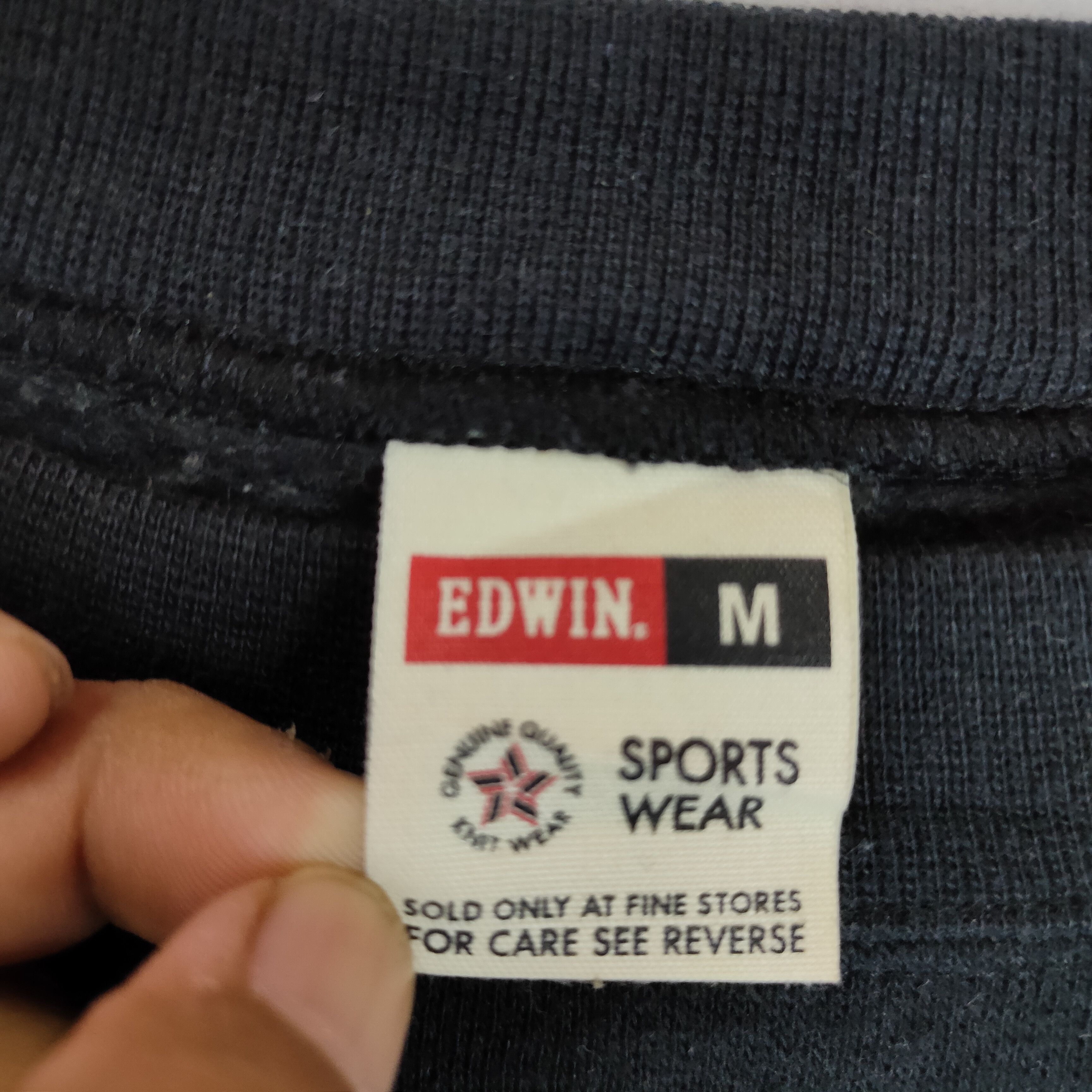 Edwin EDWIN Plain Style Patches on Sleeve Medium Size Sweatshirt Size US M / EU 48-50 / 2 - 4 Thumbnail