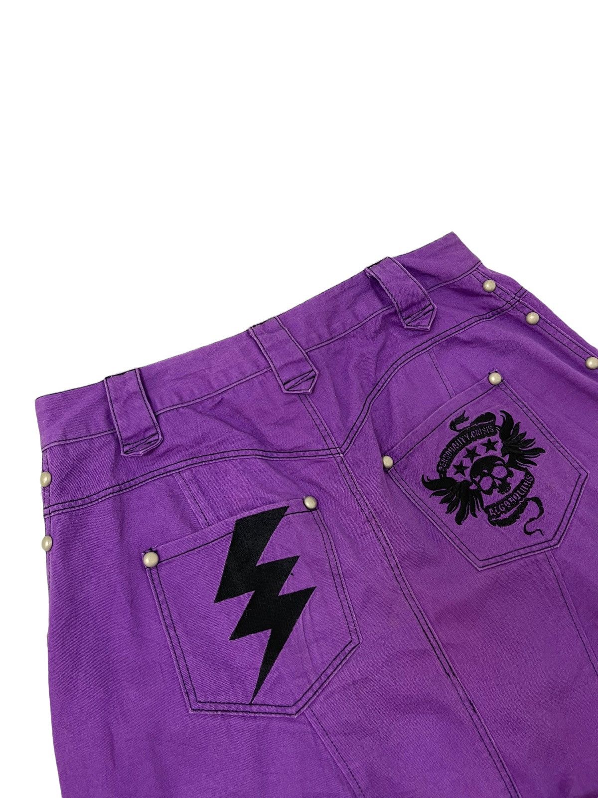 Japanese Brand Japan Brand Algonquins Drop Croth Studs Punk Embroydery 16🟦 Size US 31 - 10 Thumbnail