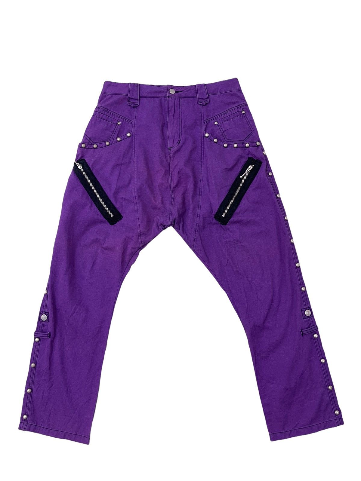 Japanese Brand Japan Brand Algonquins Drop Croth Studs Punk Embroydery 16🟦 Size US 31 - 2 Thumbnail