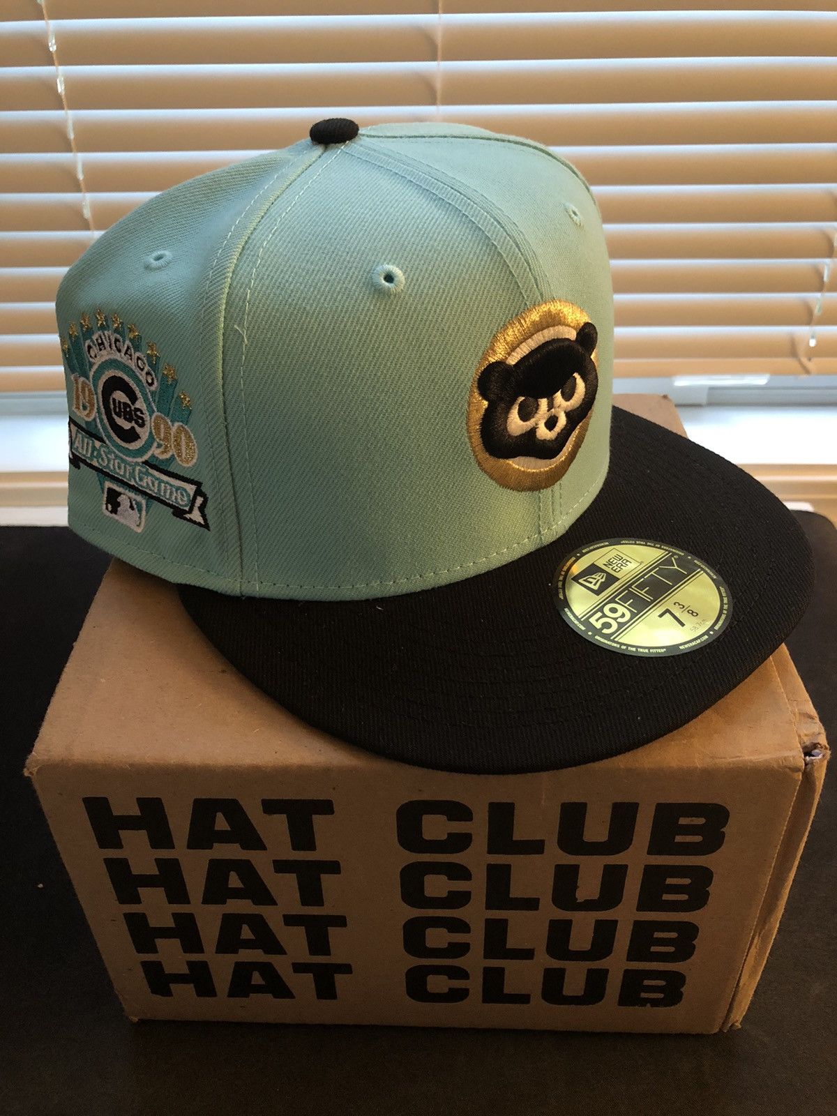 CHICAGO CUBS EXCLUSIVE FITTED LOUIS VUITTON GREEN WHEAT UV 7 3/8 NOT HAT  CLUB!