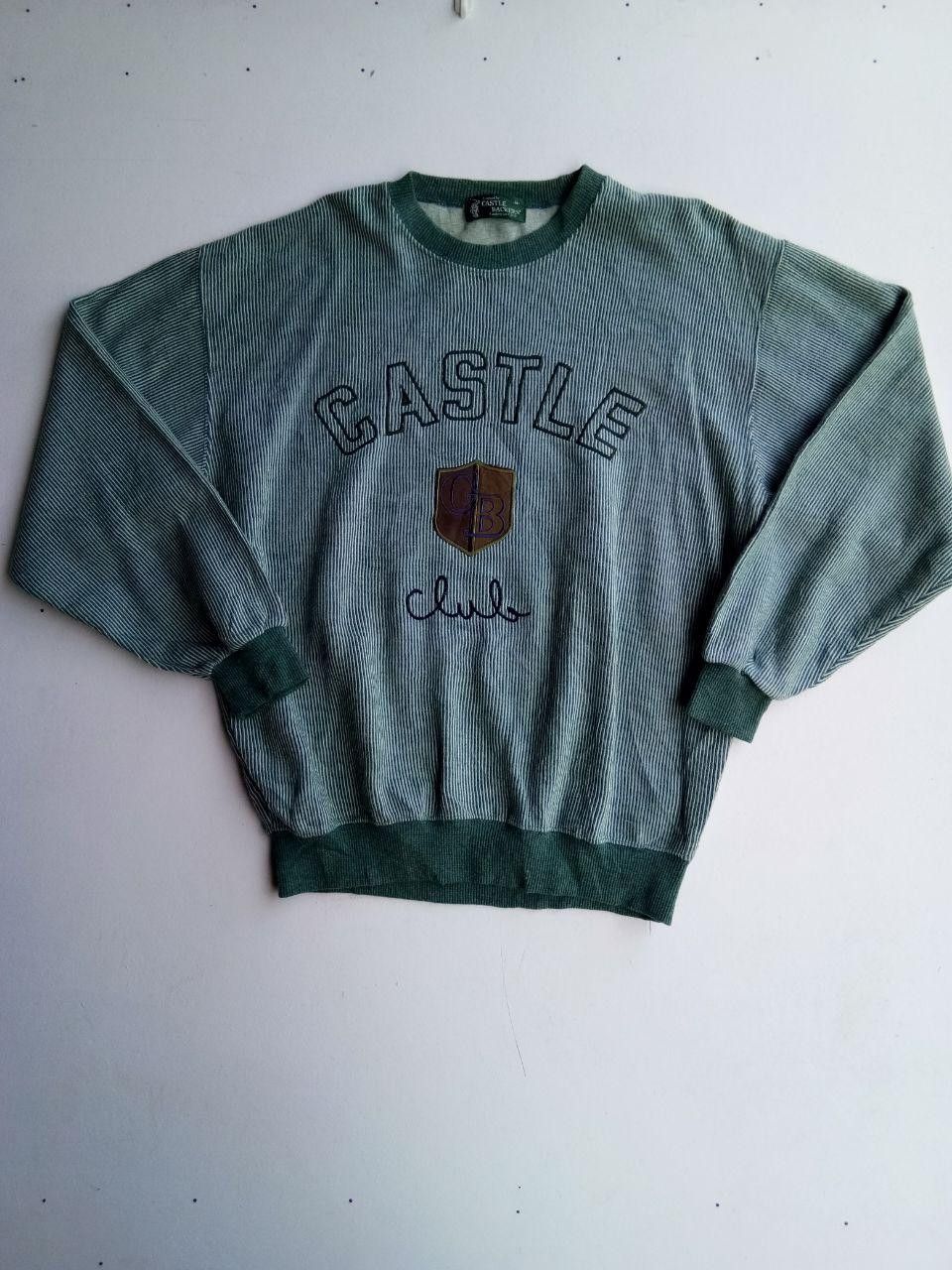 Other Vintage Castle Backers Equestrian Club Striped Sweatshirt Size US M / EU 48-50 / 2 - 1 Thumbnail