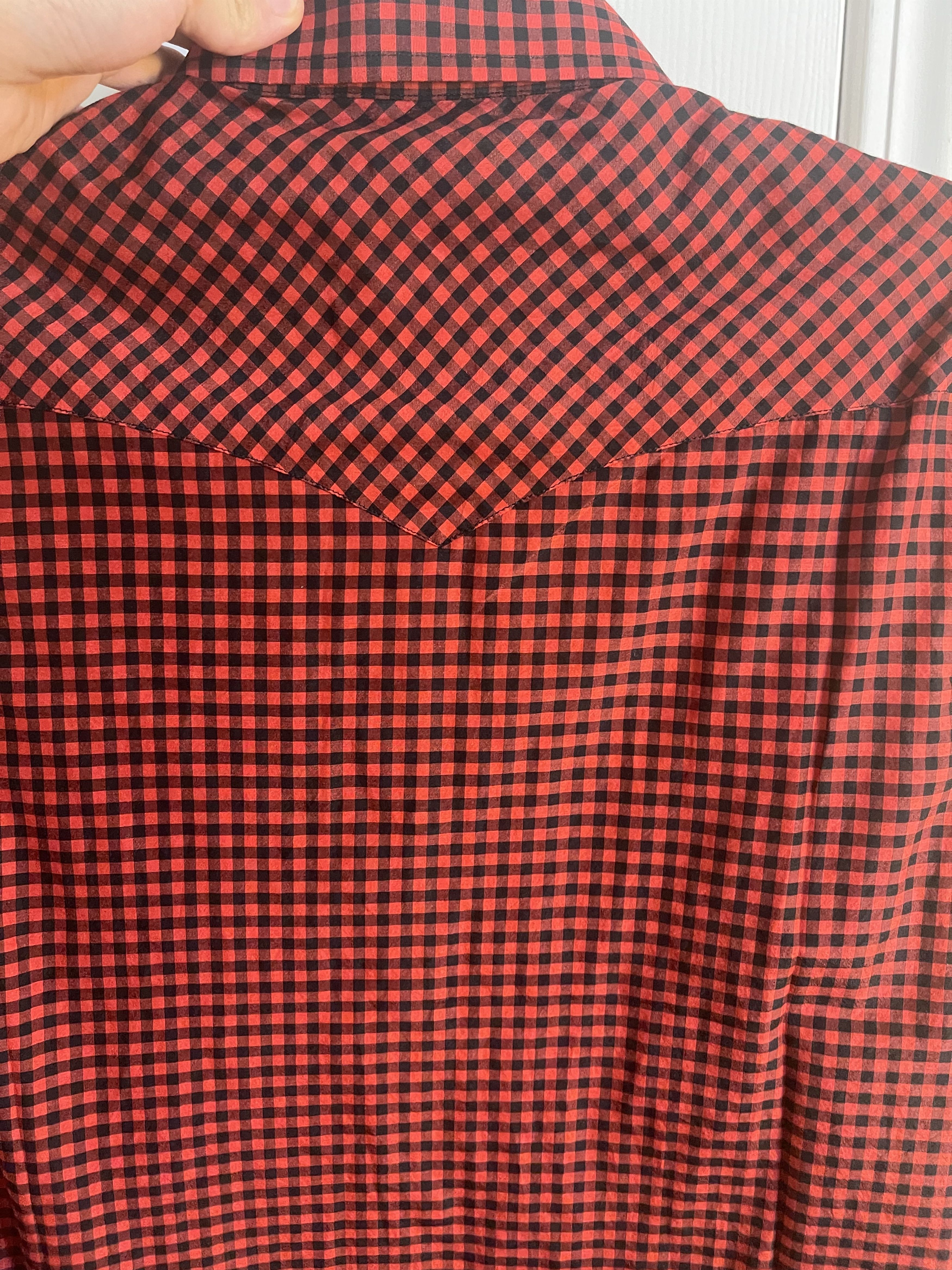 Rare SL Hedi 2015 cotton / silk checked western flannel