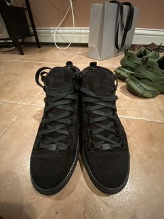 Balenciaga arena black on sale suede