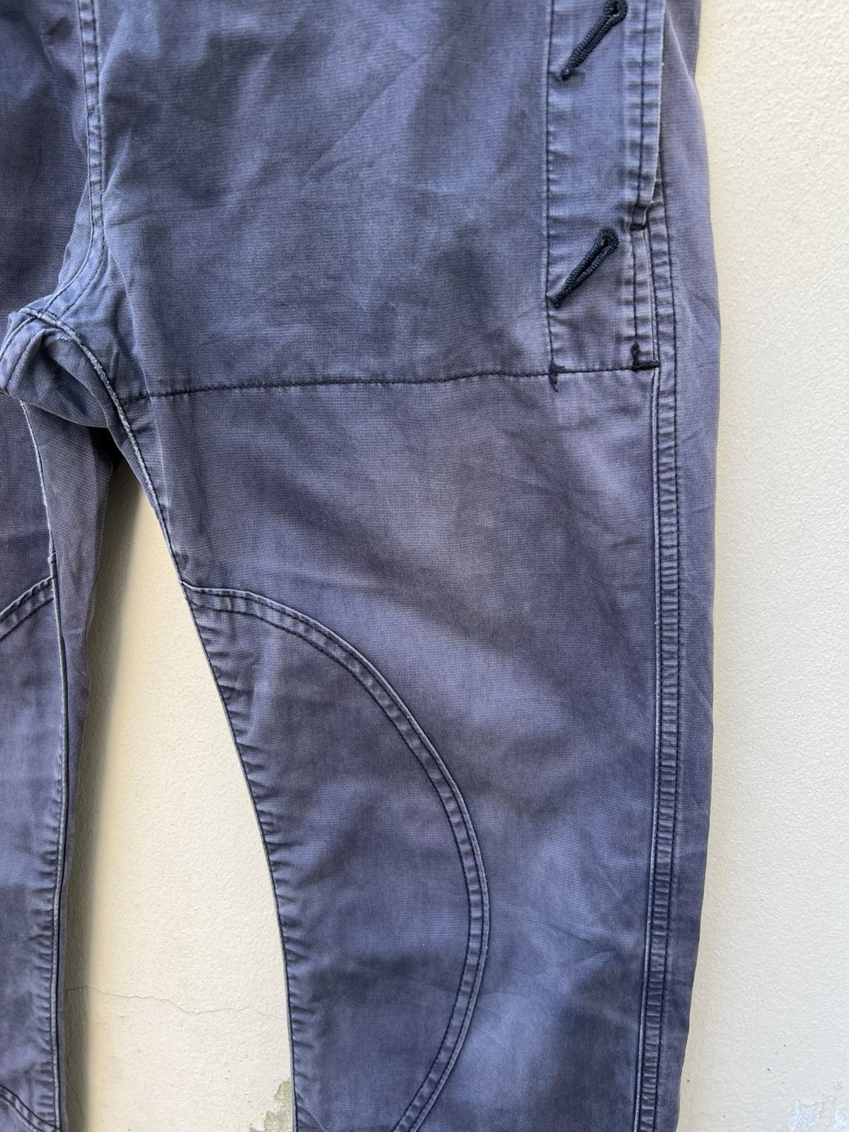 CABANE de ZUCCa VTG Cabane De Zucca Sun Faded Navy Blue Crackerjack Trouser Size US 30 / EU 46 - 12 Thumbnail