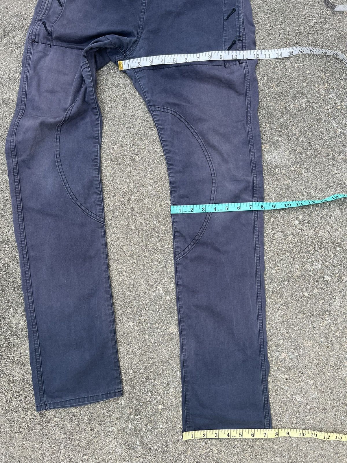 CABANE de ZUCCa VTG Cabane De Zucca Sun Faded Navy Blue Crackerjack Trouser Size US 30 / EU 46 - 3 Thumbnail