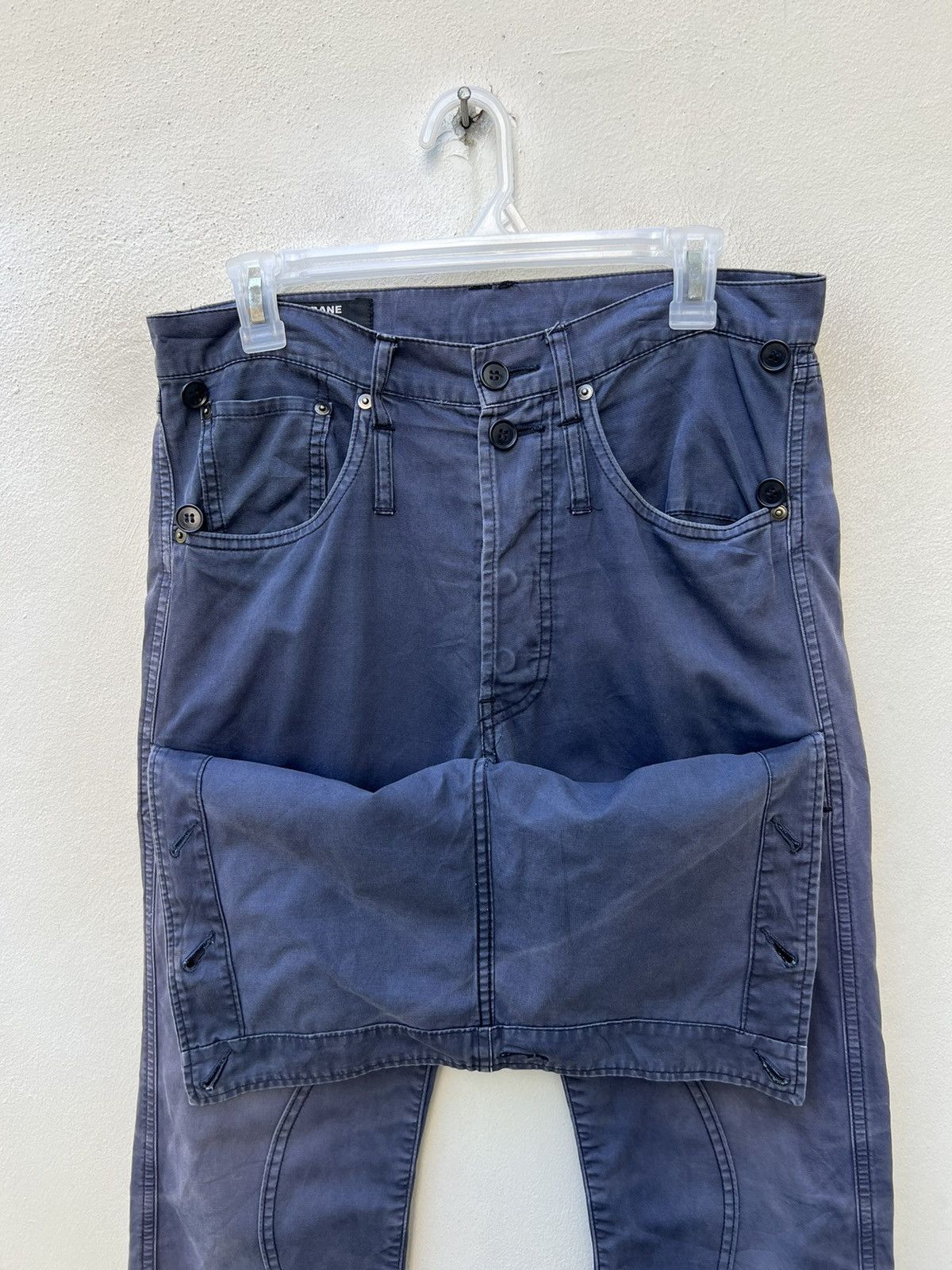 CABANE de ZUCCa VTG Cabane De Zucca Sun Faded Navy Blue Crackerjack Trouser Size US 30 / EU 46 - 8 Thumbnail
