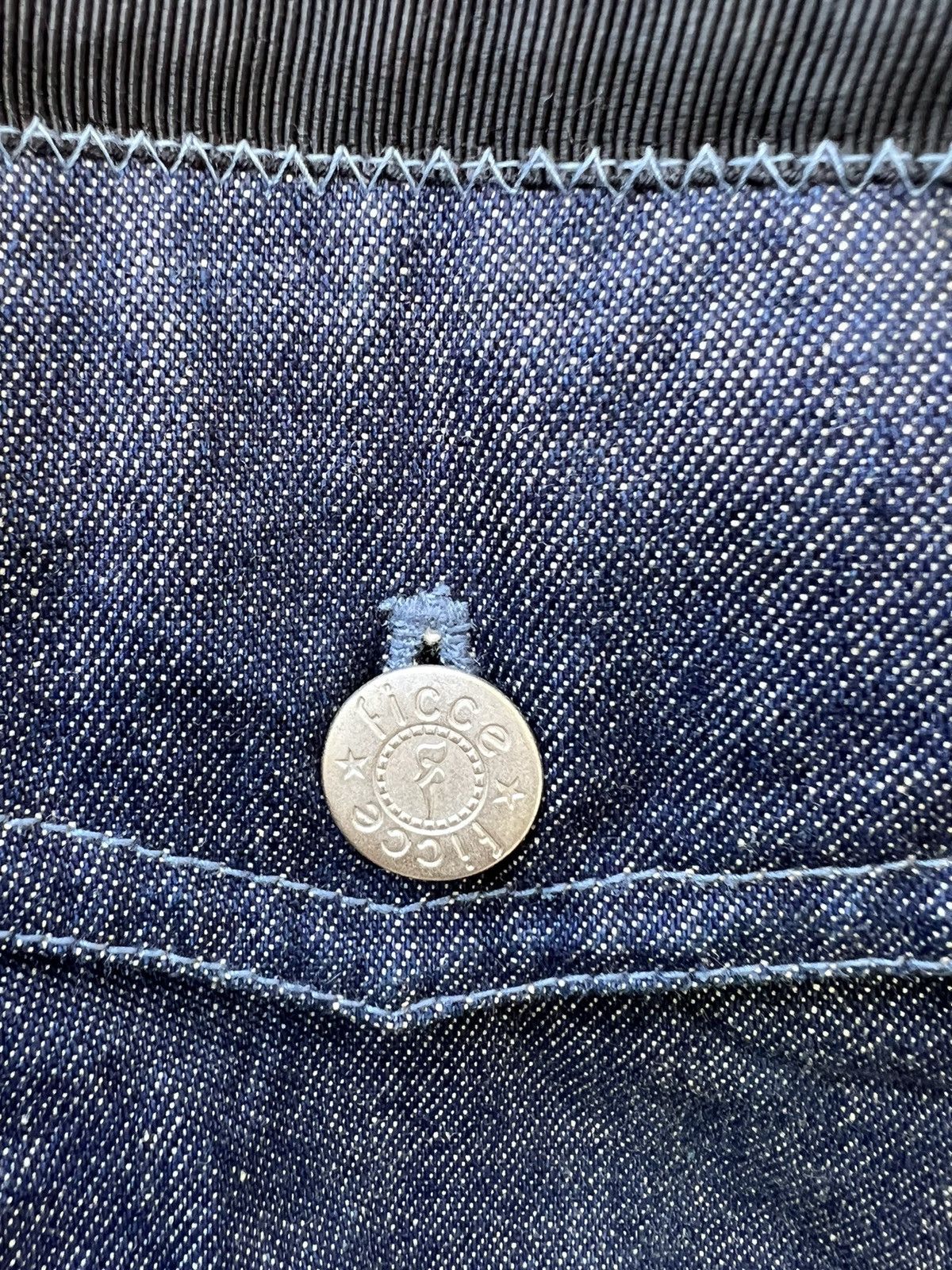 Yoshiyuki Konishi Vintage Yoshiyuki Konishi FICCE Hybrid Denim Trucker Jacket Size US L / EU 52-54 / 3 - 9 Thumbnail