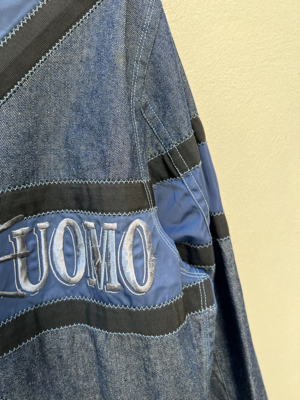 Yoshiyuki Konishi Vintage Yoshiyuki Konishi FICCE Hybrid Denim Trucker Jacket Size US L / EU 52-54 / 3 - 12 Thumbnail