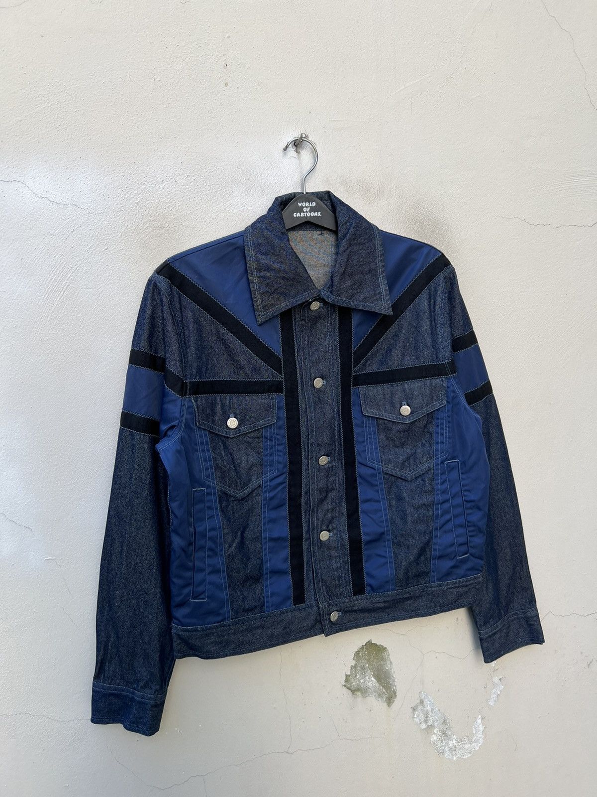 Yoshiyuki Konishi Vintage Yoshiyuki Konishi FICCE Hybrid Denim Trucker Jacket Size US L / EU 52-54 / 3 - 8 Thumbnail