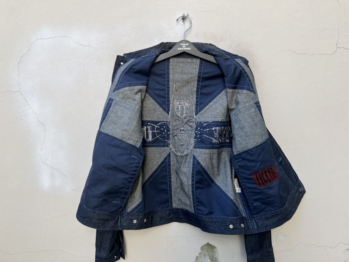 Yoshiyuki Konishi Vintage Yoshiyuki Konishi FICCE Hybrid Denim Trucker Jacket Size US L / EU 52-54 / 3 - 15 Thumbnail