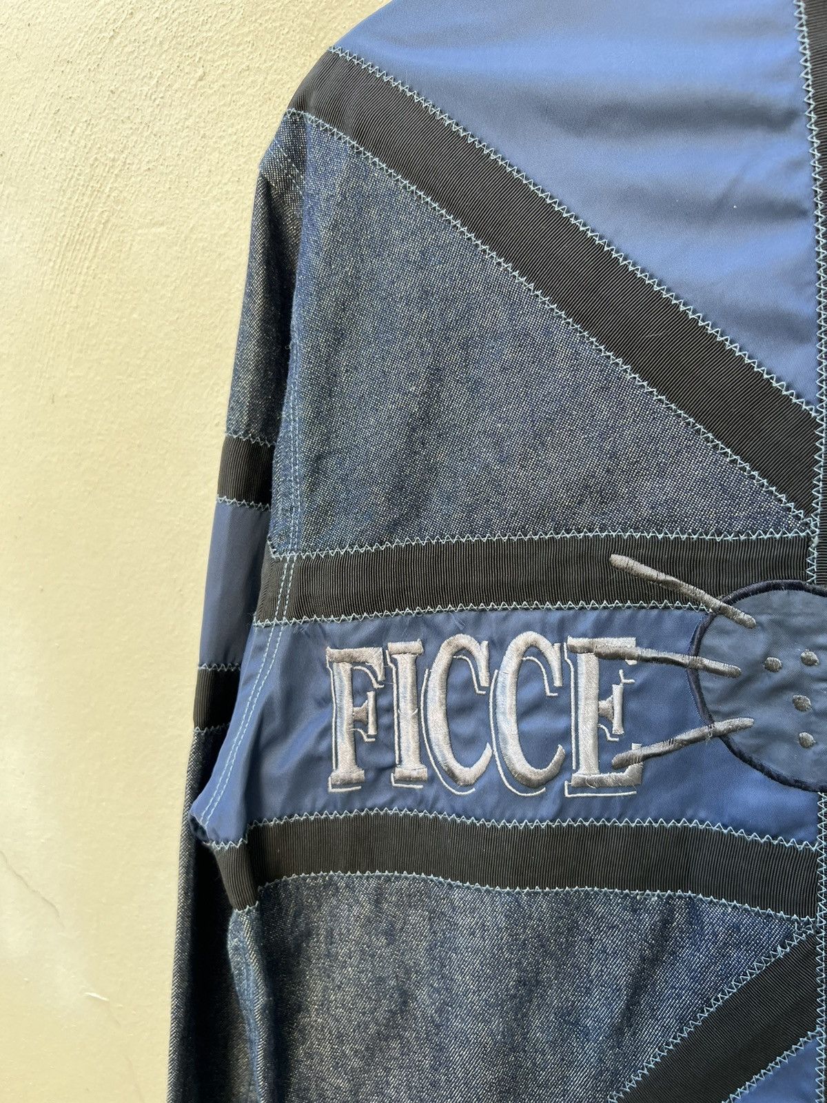 Yoshiyuki Konishi Vintage Yoshiyuki Konishi FICCE Hybrid Denim Trucker Jacket Size US L / EU 52-54 / 3 - 13 Thumbnail