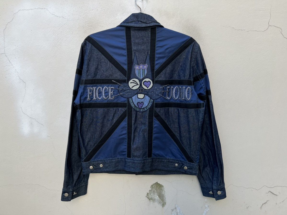 Yoshiyuki Konishi Vintage Yoshiyuki Konishi FICCE Hybrid Denim Trucker Jacket Size US L / EU 52-54 / 3 - 10 Thumbnail