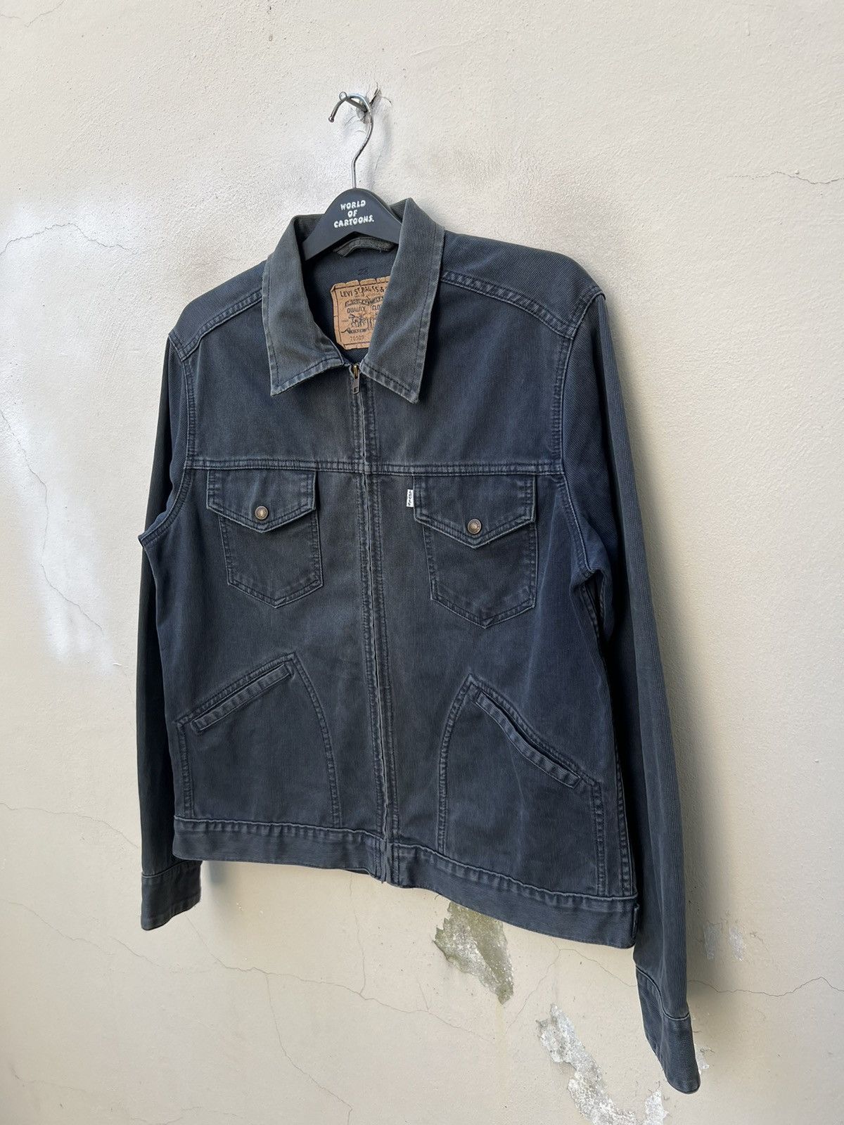 Levi's Vintage 1997 Levi’s Distress Sun Faded Cord Jacket Trashed Size US XL / EU 56 / 4 - 9 Thumbnail