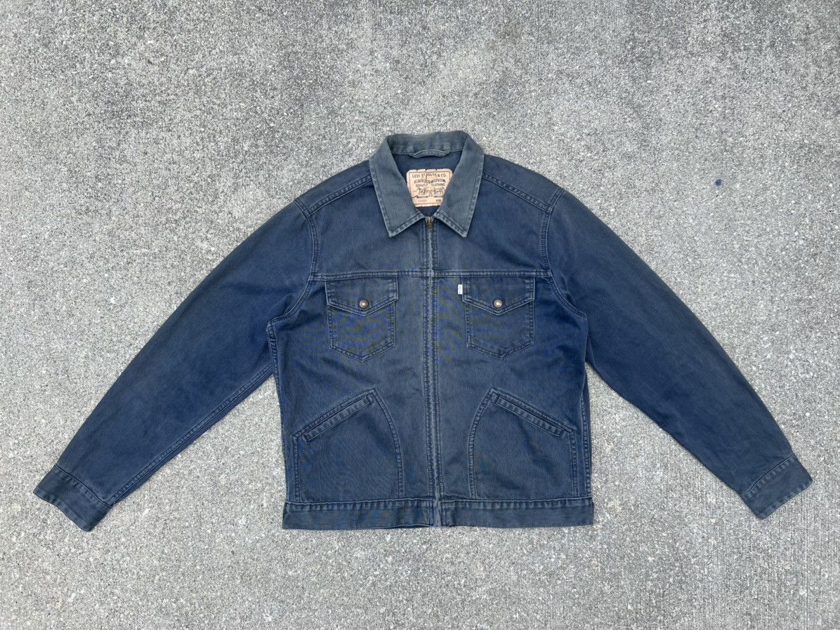 Levi's Vintage 1997 Levi’s Distress Sun Faded Cord Jacket Trashed Size US XL / EU 56 / 4 - 1 Thumbnail