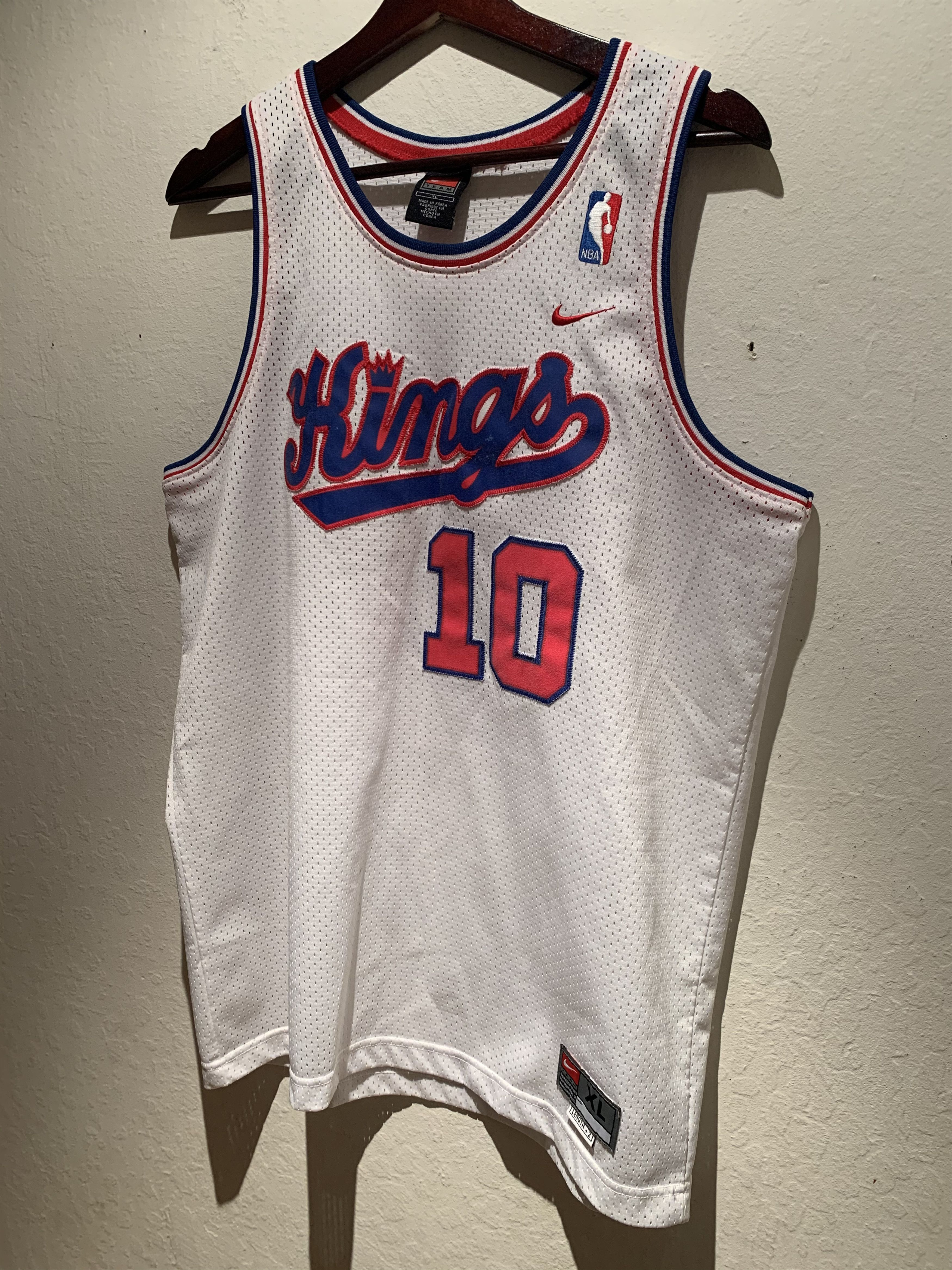 Size XXL. Vintage Sacramento Kings NBA Mike Bibby 10 Swingman 