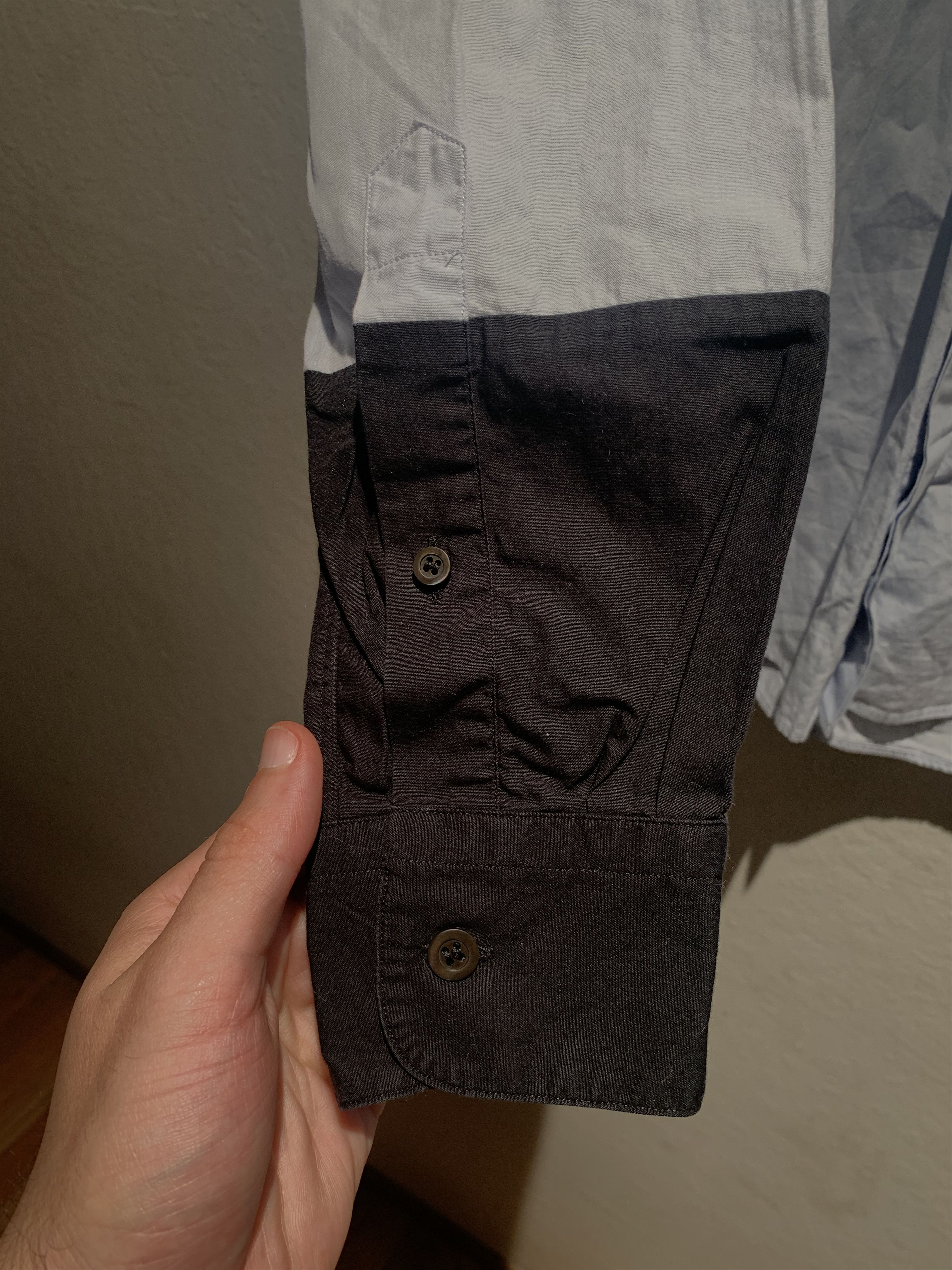 Designer × Dries Van Noten *RARE* Dries Van Noten Paneled Button Shirt - Size 50 Size US M / EU 48-50 / 2 - 5 Thumbnail