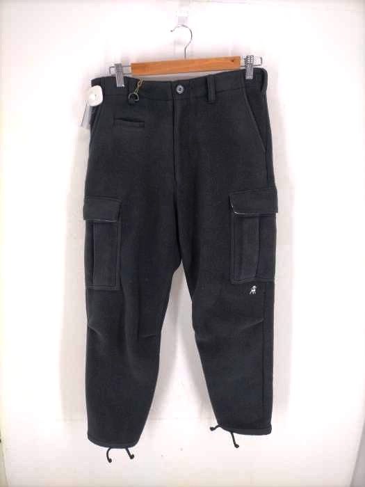 Casual Pants Black Fleece Tapered Army Slacks