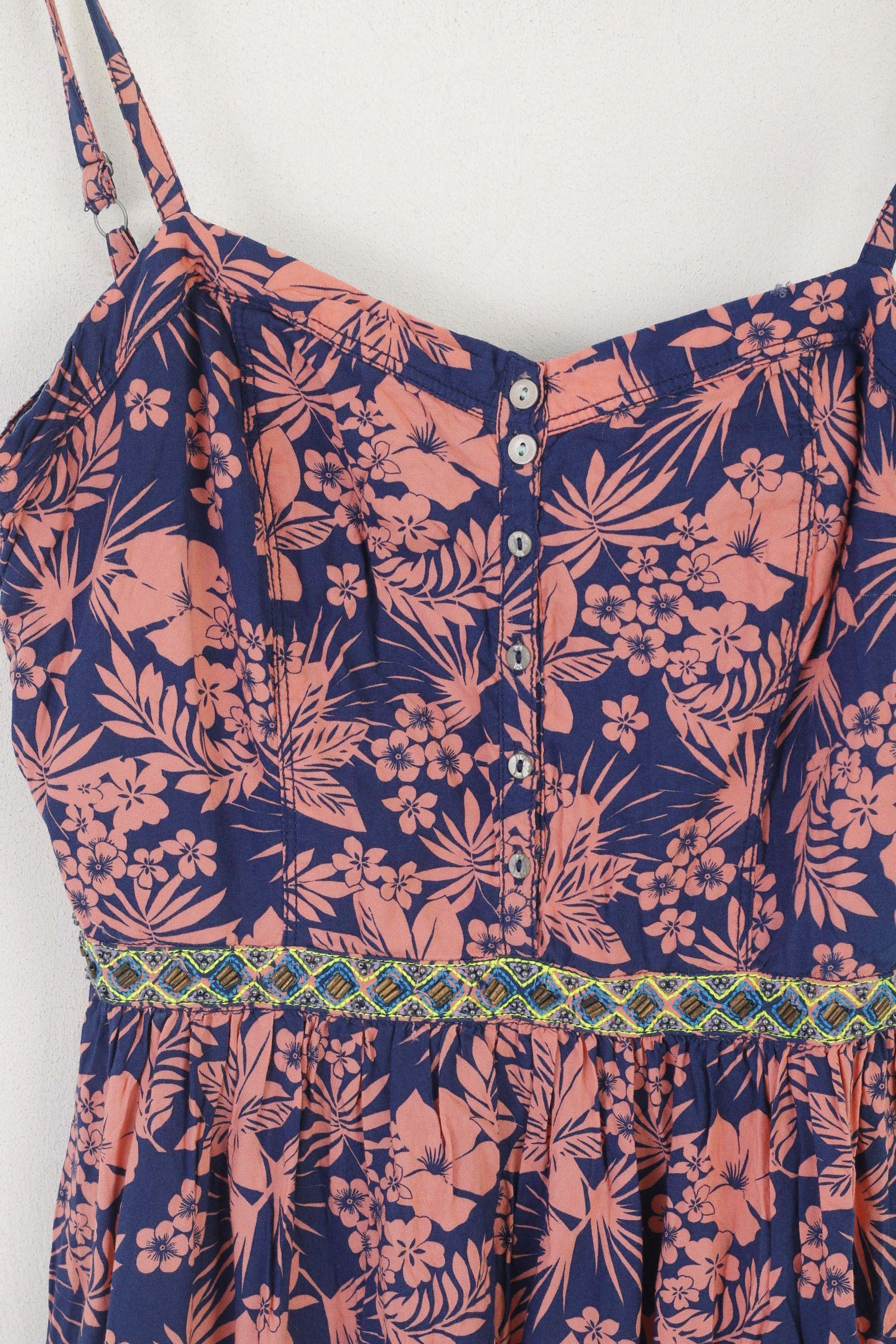 Tommy Hilfiger Hilfiger Denim Women L (M) Tunic Shirt Navy Viscose 1701 Size L / US 10 / IT 46 - 2 Thumbnail
