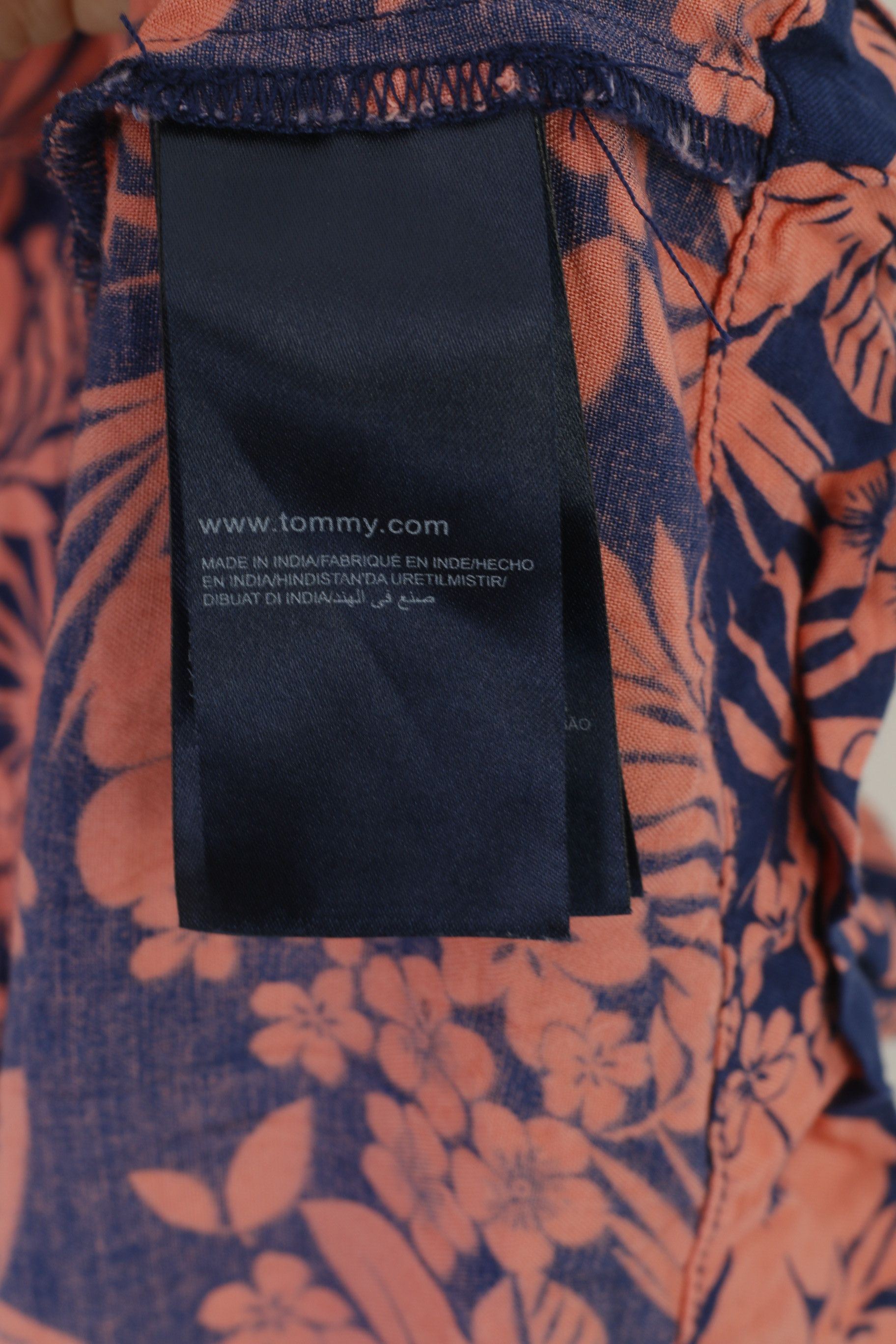 Tommy Hilfiger Hilfiger Denim Women L (M) Tunic Shirt Navy Viscose 1701 Size L / US 10 / IT 46 - 4 Thumbnail