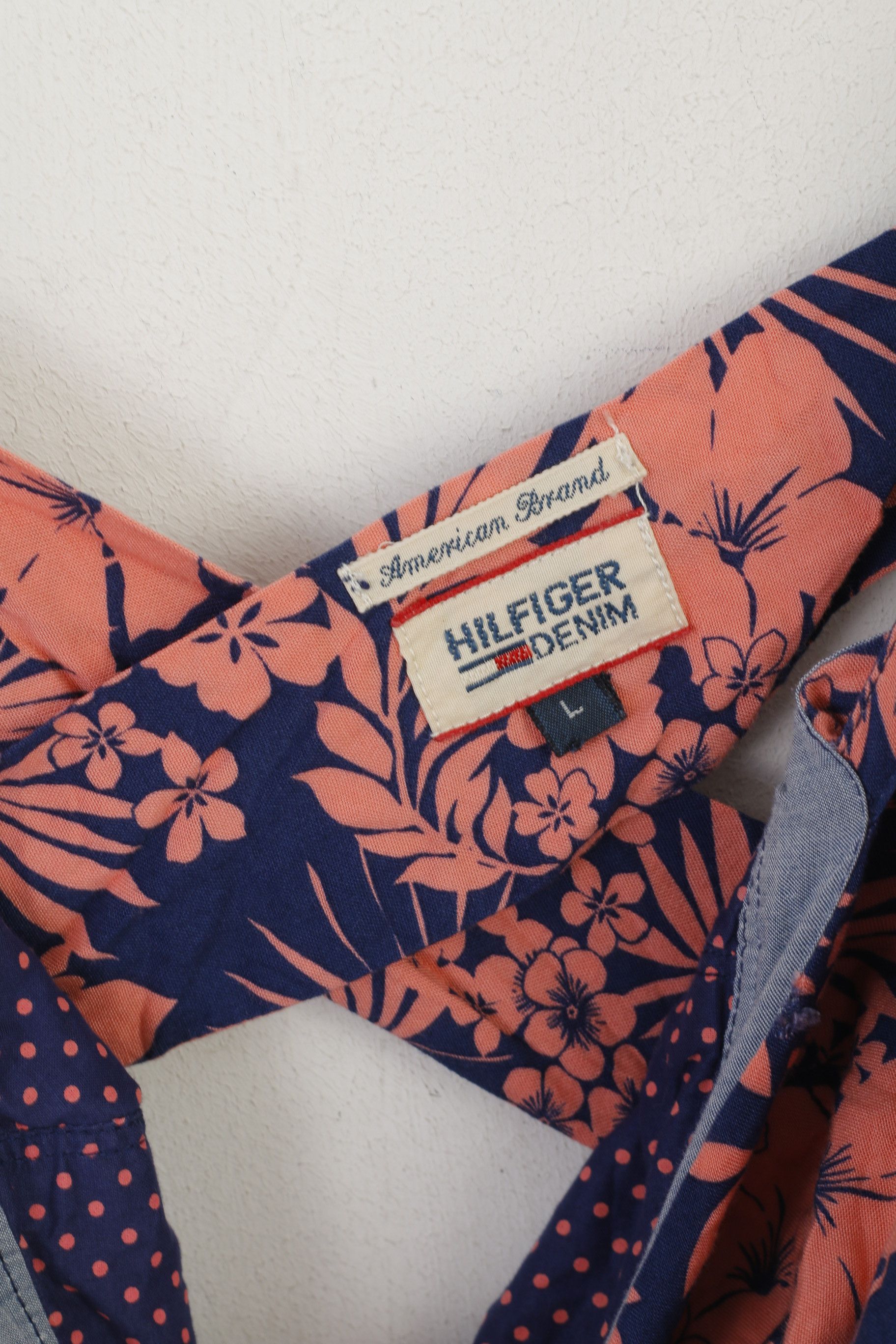Tommy Hilfiger Hilfiger Denim Women L (M) Tunic Shirt Navy Viscose 1701 Size L / US 10 / IT 46 - 3 Thumbnail