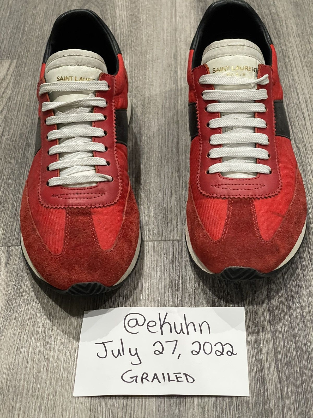 Saint Laurent Paris Saint Laurent SL20 Track Runner Suede/Nylon Sneakers Sz 41 Size US 8 / EU 41 - 8 Thumbnail