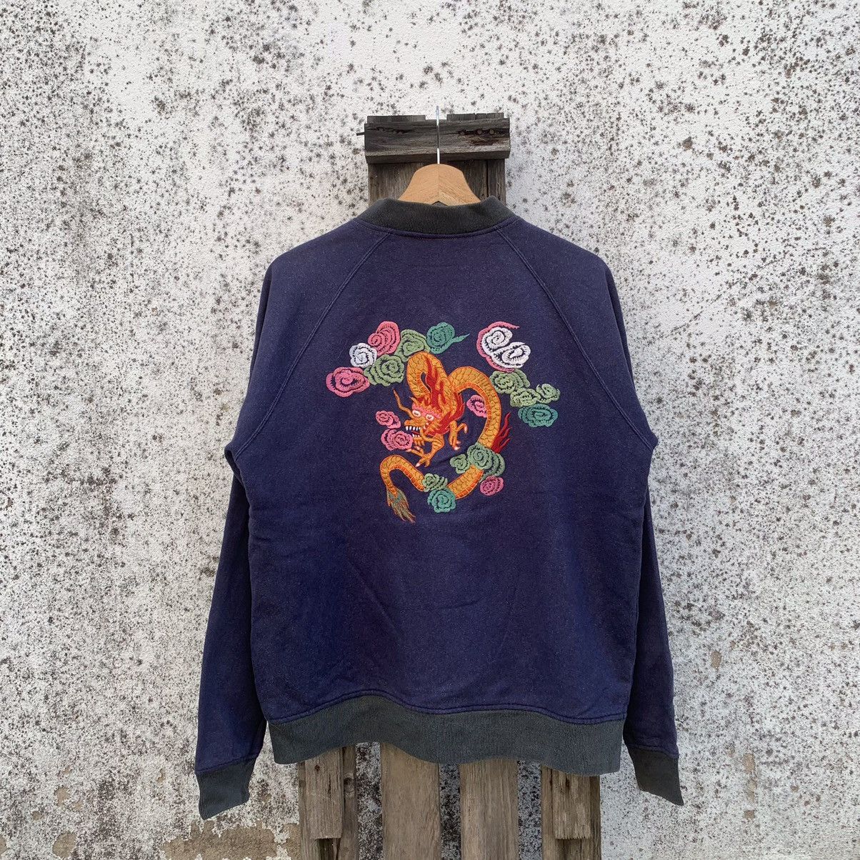Japanese Brand Japanese Vintage Embroidery Sukajan RARE Sweater Jacket Size US M / EU 48-50 / 2 - 11 Thumbnail