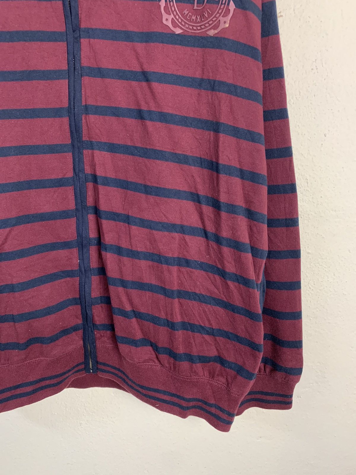 Japanese Brand Daniel Dodd Stripe Zipper Hoodie Size US XXL / EU 58 / 5 - 2 Thumbnail