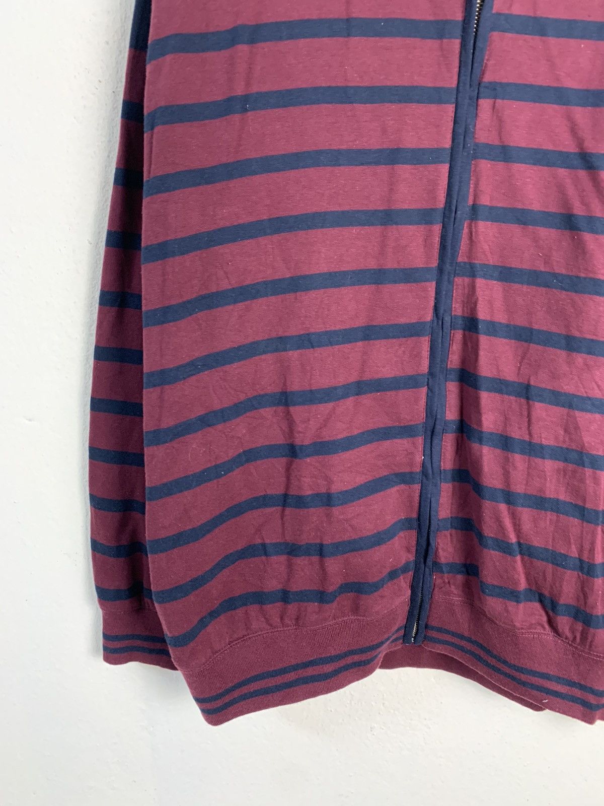 Japanese Brand Daniel Dodd Stripe Zipper Hoodie Size US XXL / EU 58 / 5 - 3 Thumbnail