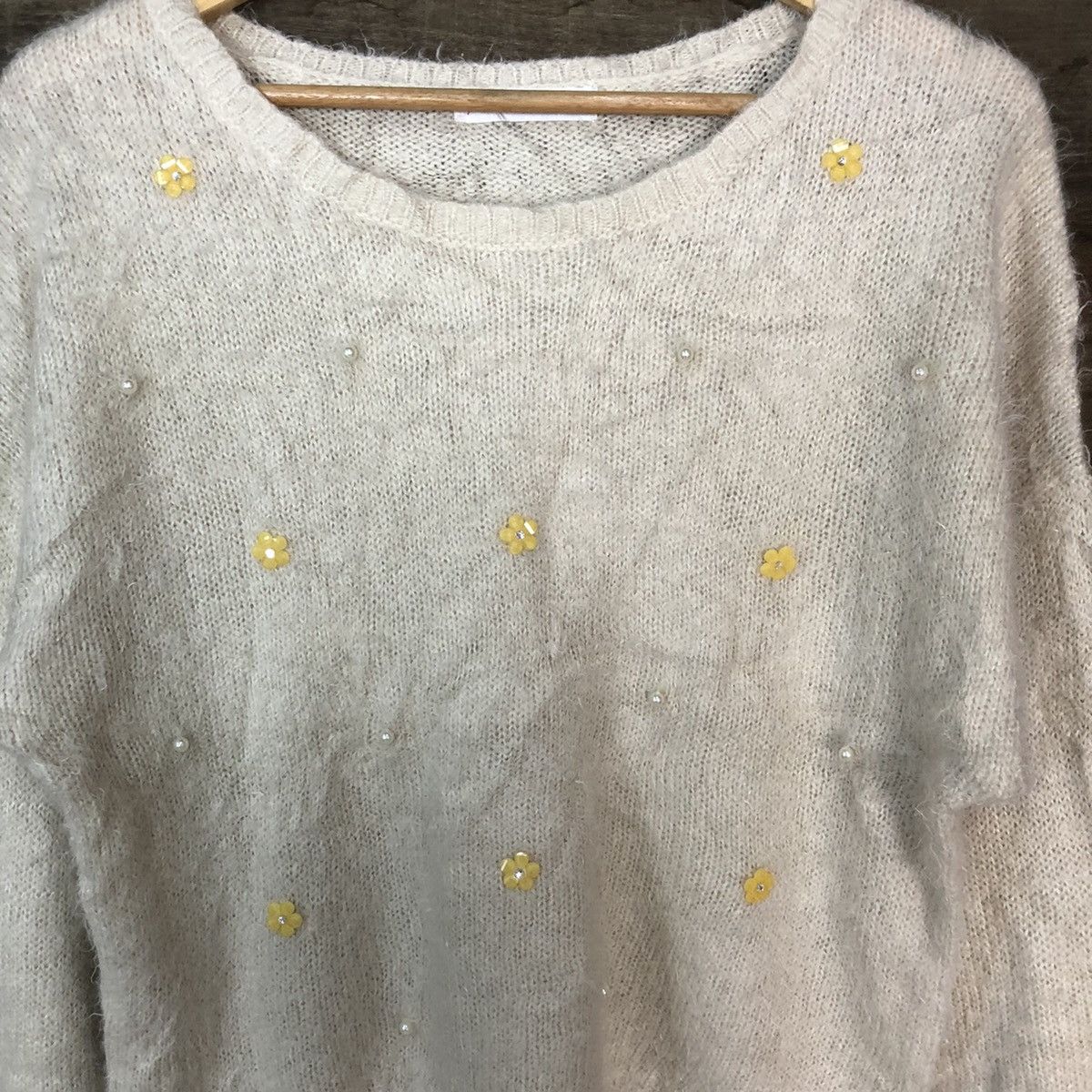 Homespun Knitwear × Japanese Brand × Vintage Anna Basket Brown Shag Shaggy Fur Mohair Knitwear #6952 Size M / US 6-8 / IT 42-44 - 6 Thumbnail